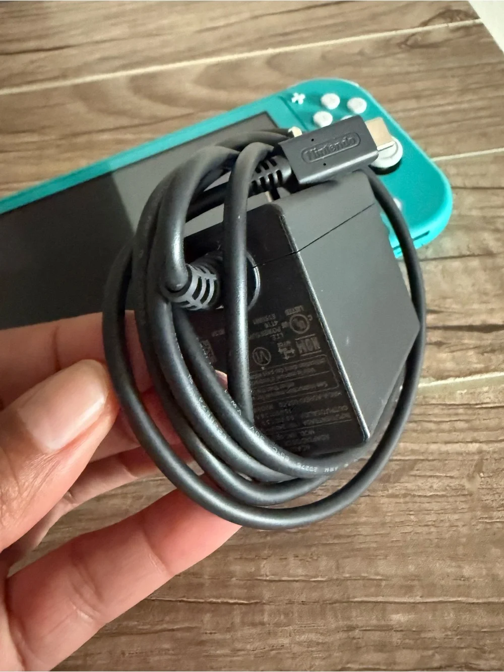 Nintendo Turquoise Switch Lite Handheld Console with Charger
